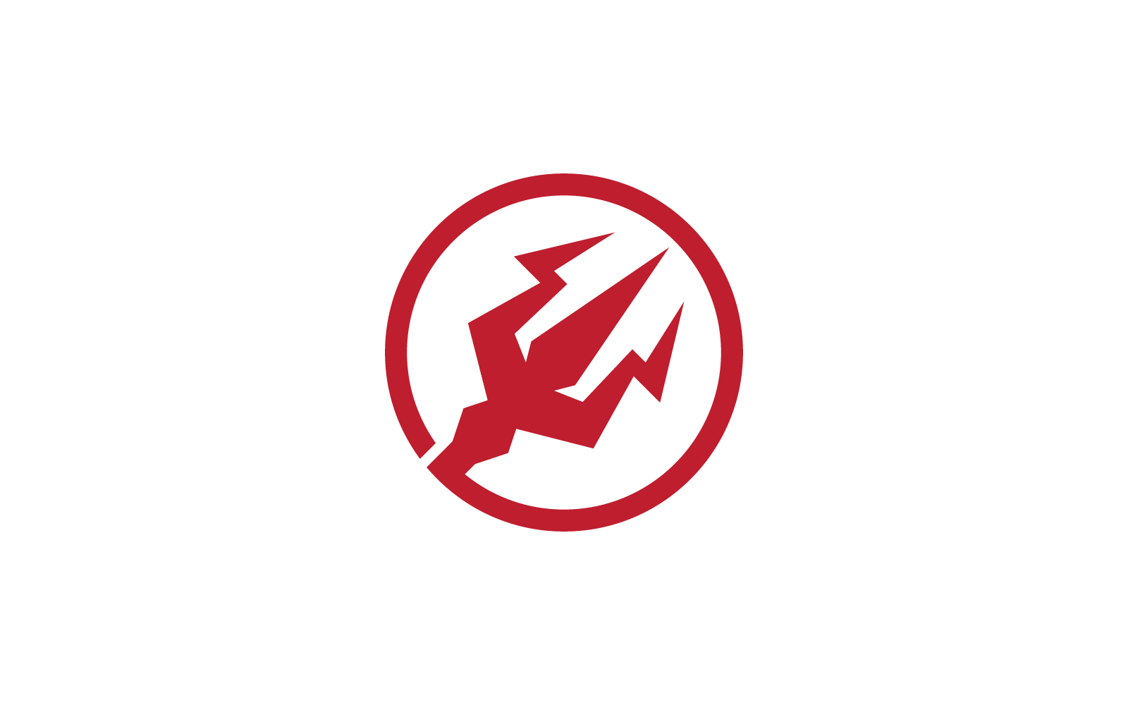 Trident devil Logo icon vector illustration design