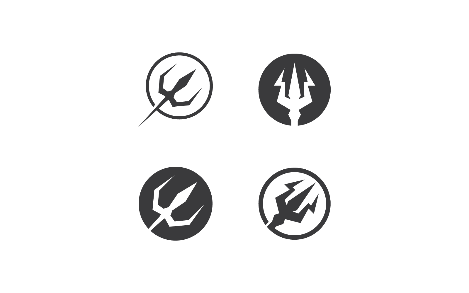 Trident duivel Logo illustratie vector pictogrammalplaatje
