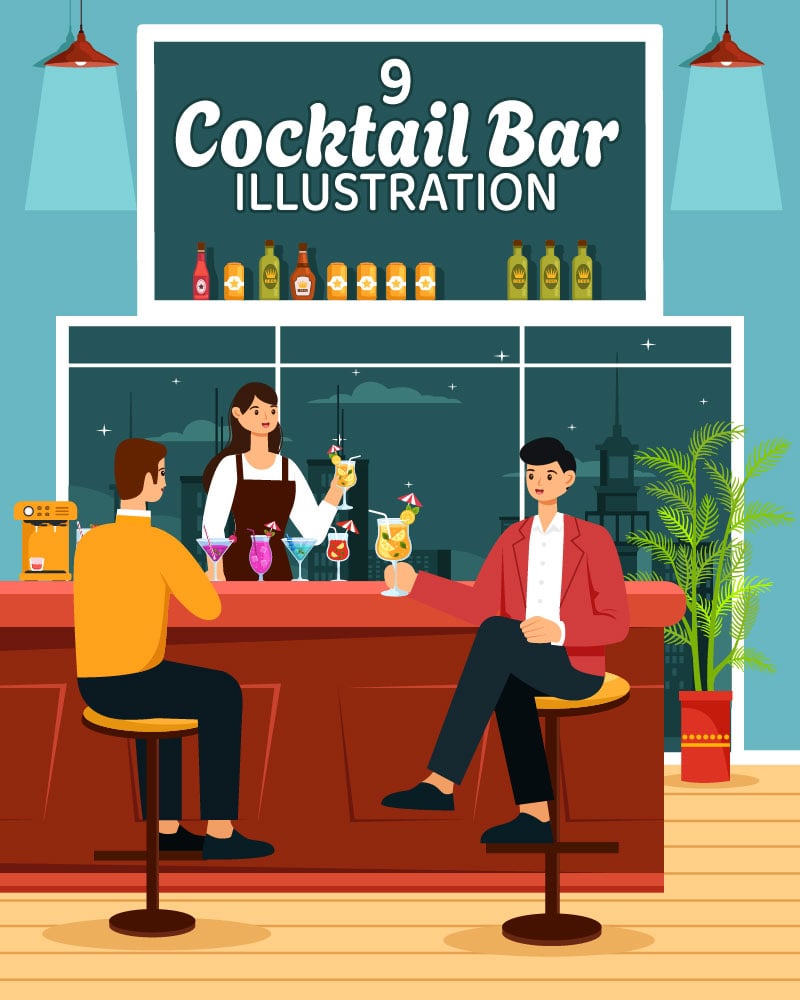 Kit Graphique #409272 Cocktail Bar Divers Modles Web - Logo template Preview