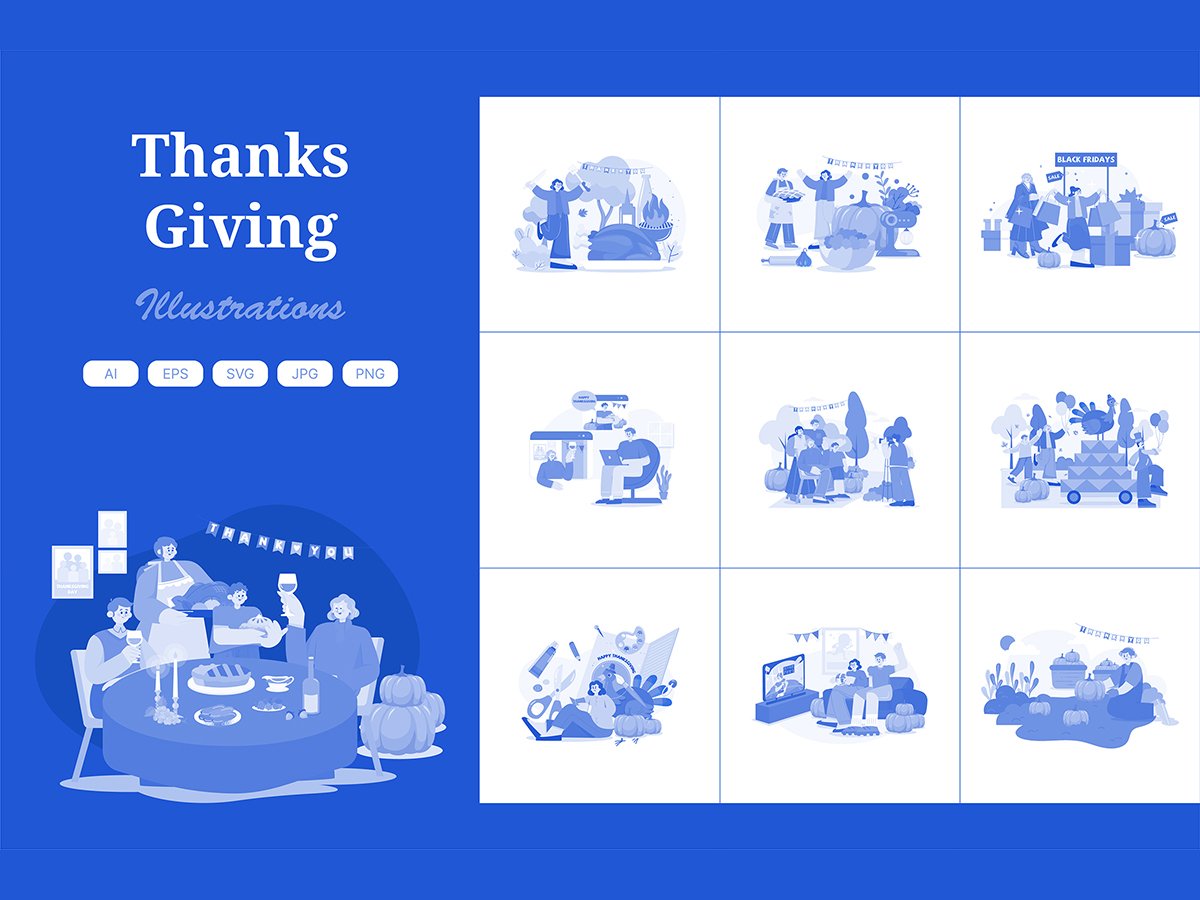 Kit Graphique #409389 Happy Thanksgiving Divers Modles Web - Logo template Preview