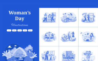 M515_ Woman’s Day Illustration Pack 3