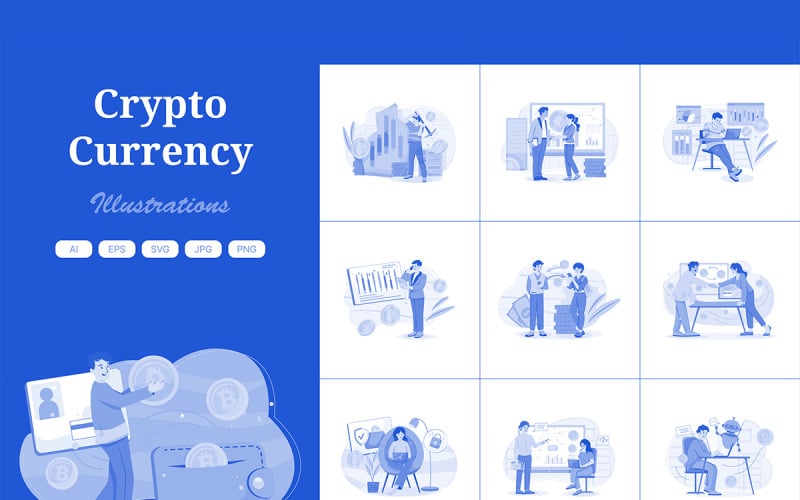 M523_ Cryptocurrency Illustration Pack 3
