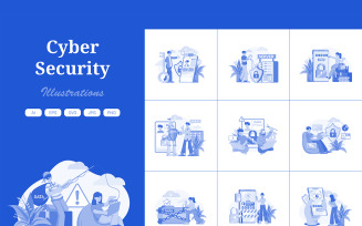 M524_ Cyber Security Illustration Pack 3