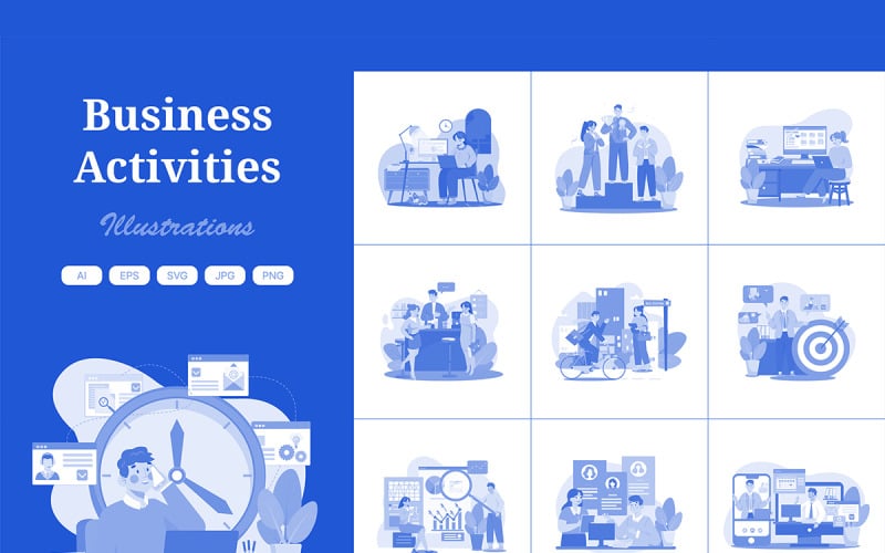 M552_ Business Activities Illustration Pack 3