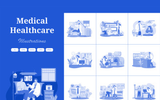 M554_ Healthcare and Medical Illustration Pack 3