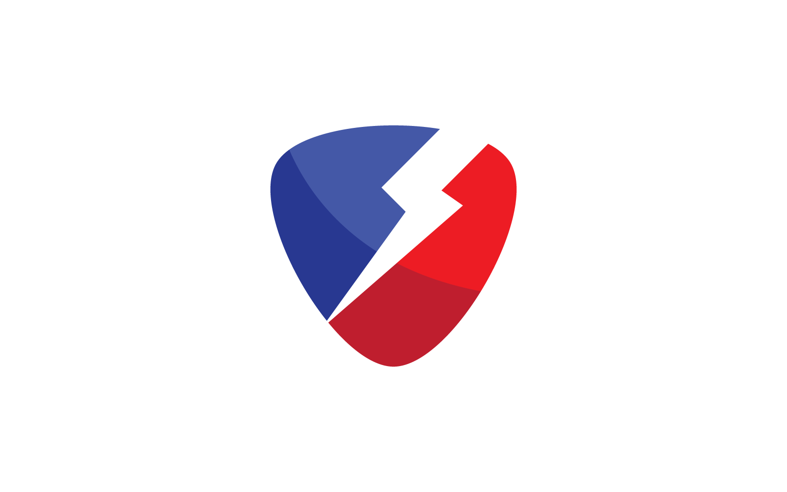 Power blesk moc energie design vektorové logo šablona