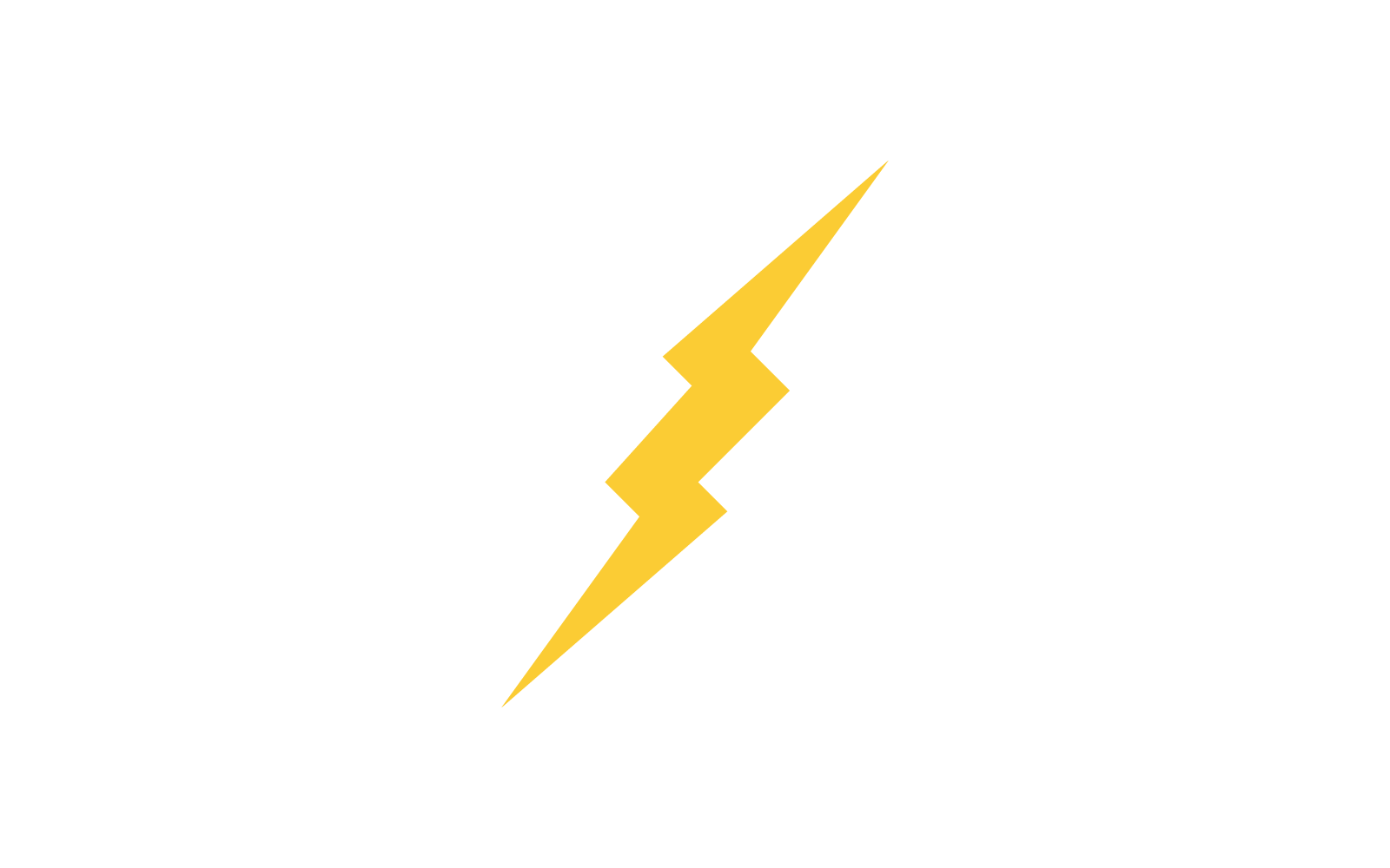 Power lightning power energy flat design logo template