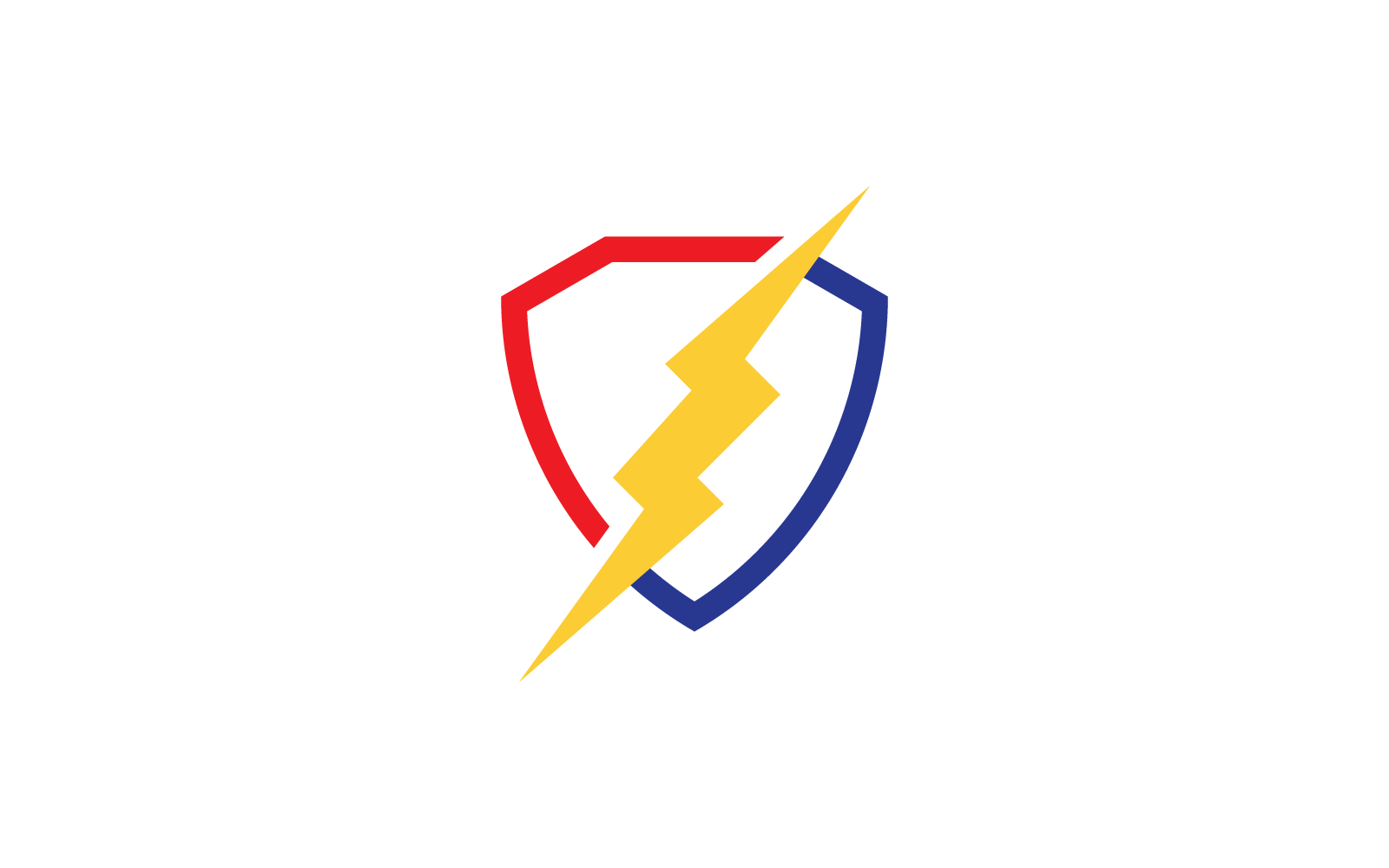 Power lightning power energy icon vector logo template