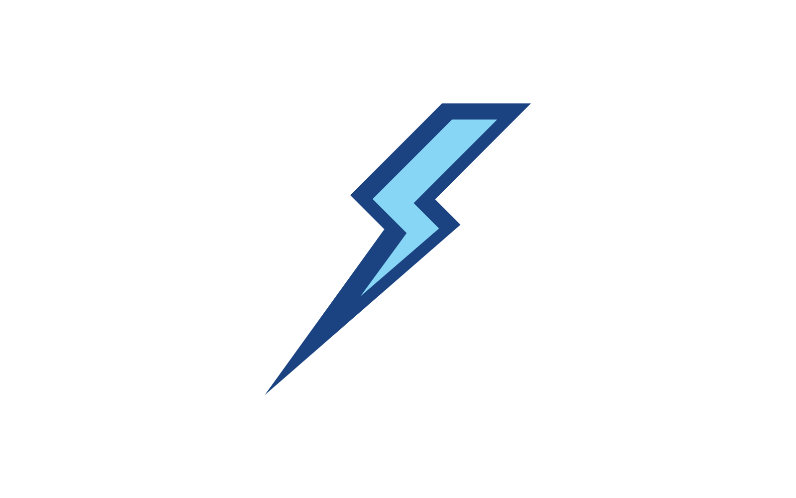 Power lightning power energy logo illustration icon vector