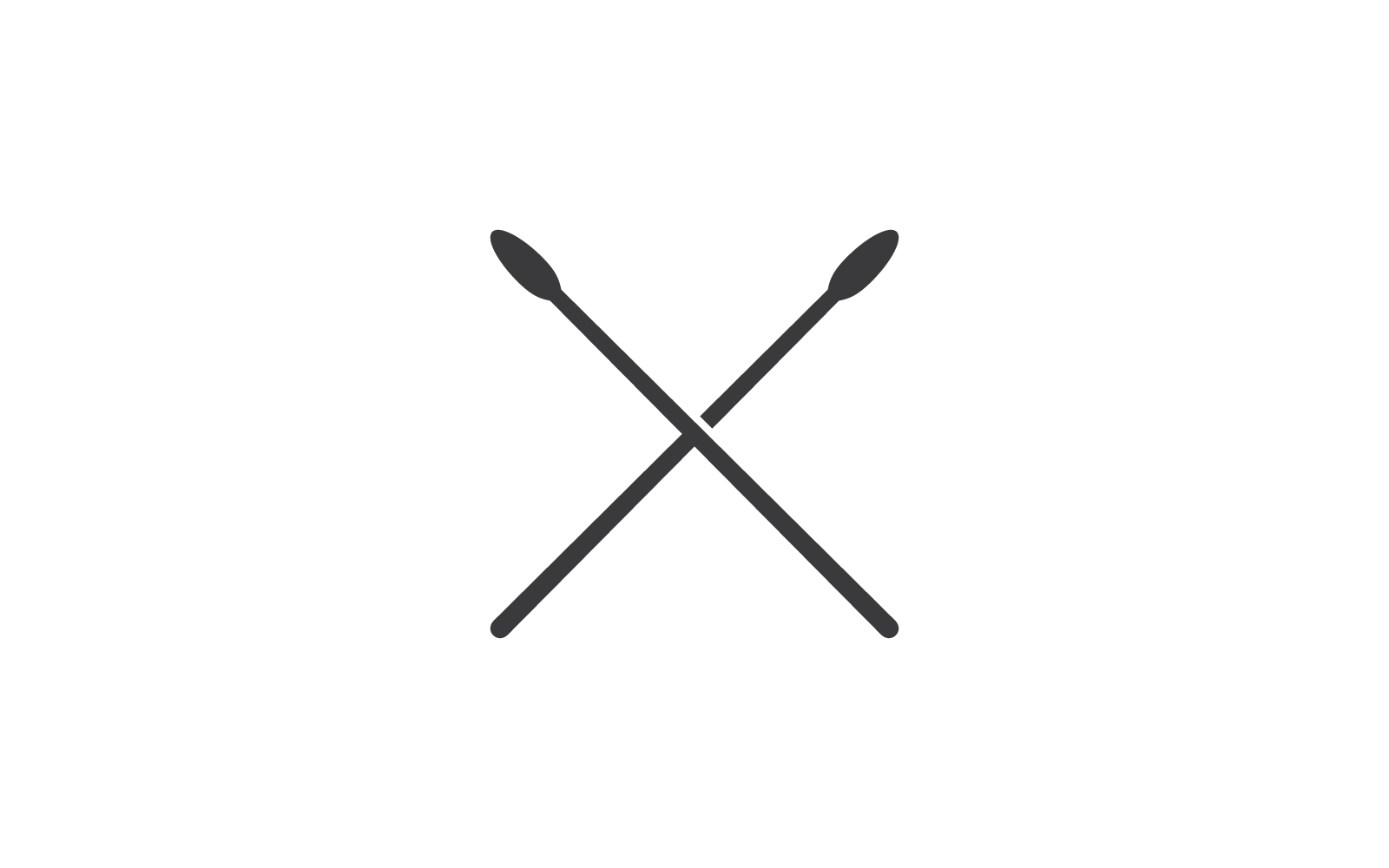 Projekt logo ilustracji wektorowych pałeczki do perkusji