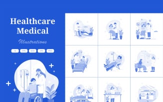 M501_ Healthcare and Medical Illustration Pack 4