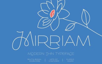 Mirriam — Modern Thin Typeface
