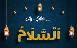 Creative AS SALAM Brand Logo Design