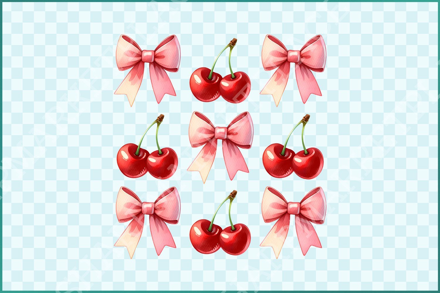 Kit Graphique #409707 Cherry Bow Divers Modles Web - Logo template Preview