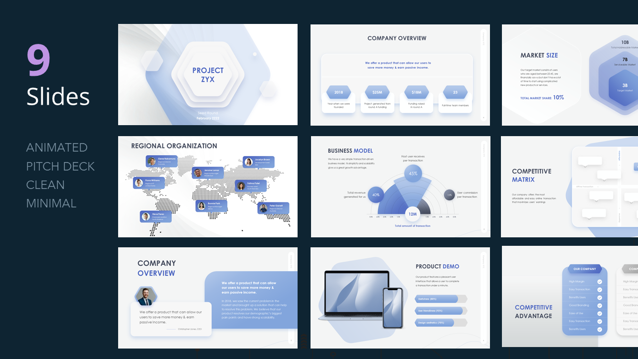 Ultimate Pitch Animated PPT deck template_Custom