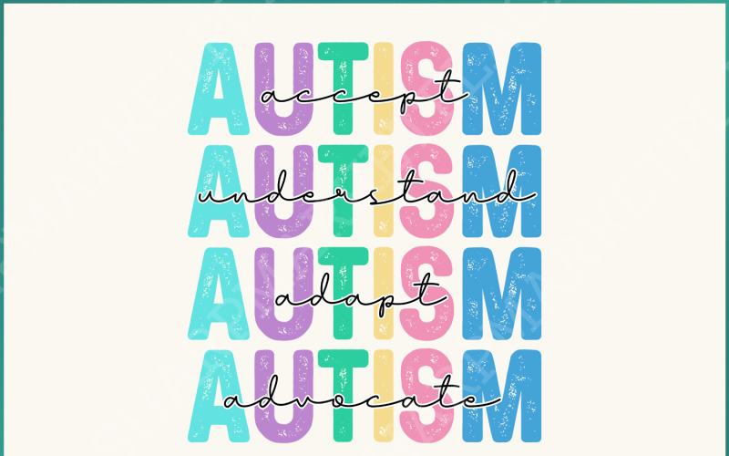 Autism Awareness PNG, Special Education Sublimation Design, Neurodivergent Acceptance, Autism Mom Illustration