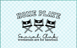 Home Plate Social Club SVG/PNG, Weekends Are For Baseball, Baseball Mom Digital Download