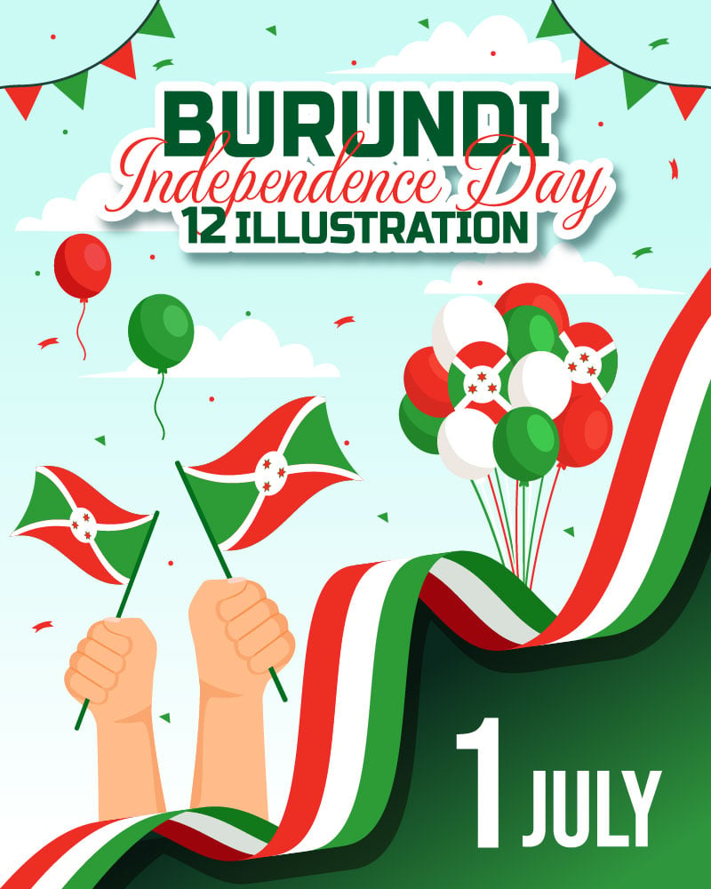 Kit Graphique #409847 Burundi Independence Divers Modles Web - Logo template Preview
