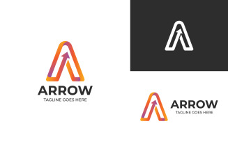 A Arrow Logo Template Design