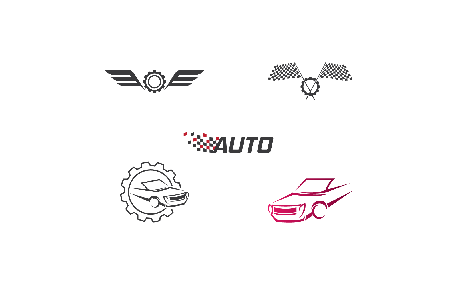 Auto bil illustration Logotyp mall vektor design