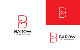 B Arrow Logo Design Template