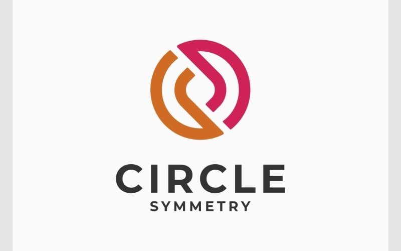 Circle Symmetry Balance Logo Logo Template