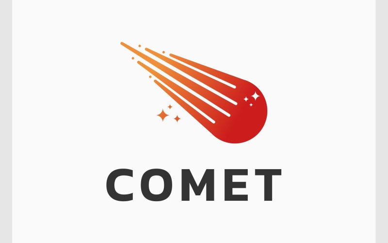 Comet Meteor Asteroid Logo Logo Template
