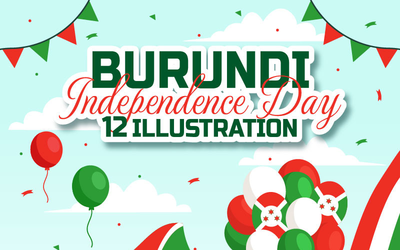 12 Burundi Independence Day Illustration