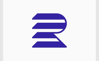 Letter R Abstract Modern Logo