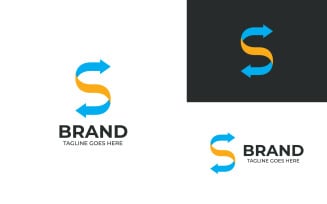 S Arrow Logo Design Template