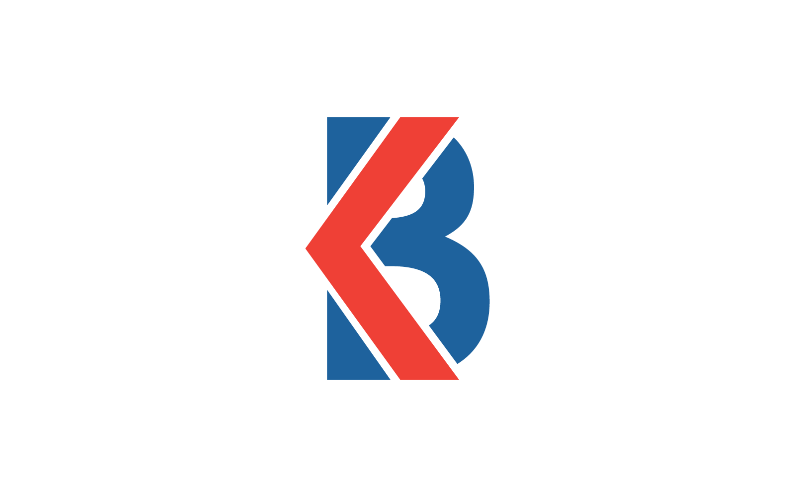 B initiale avec modèle de logo d&amp;#39;illustration de flèche