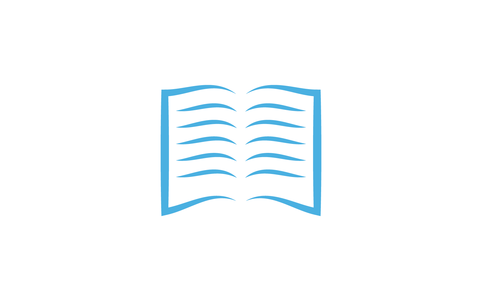 Boek onderwijs ontwerp illustratie logo sjabloon