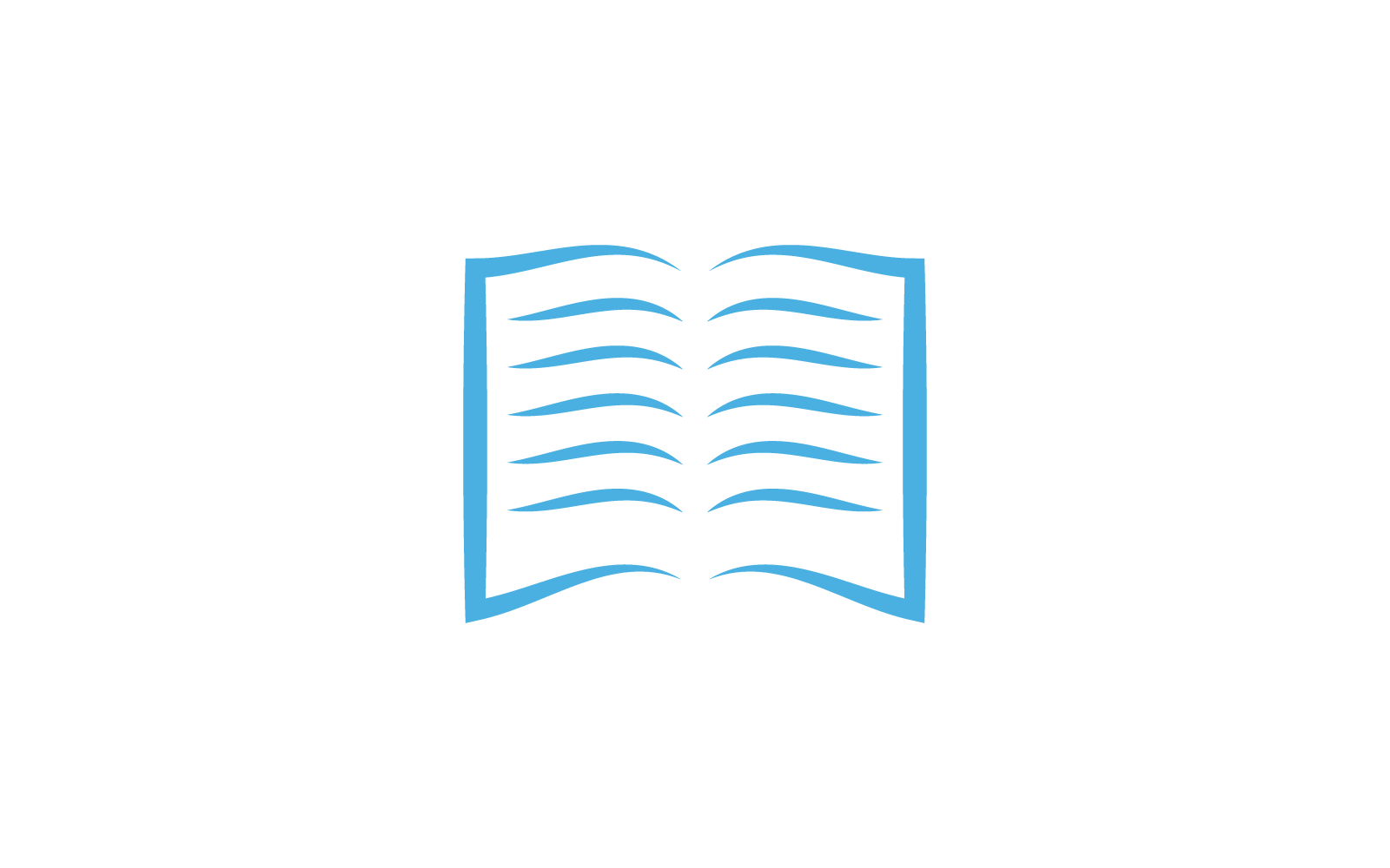 Book education design illustration logo template