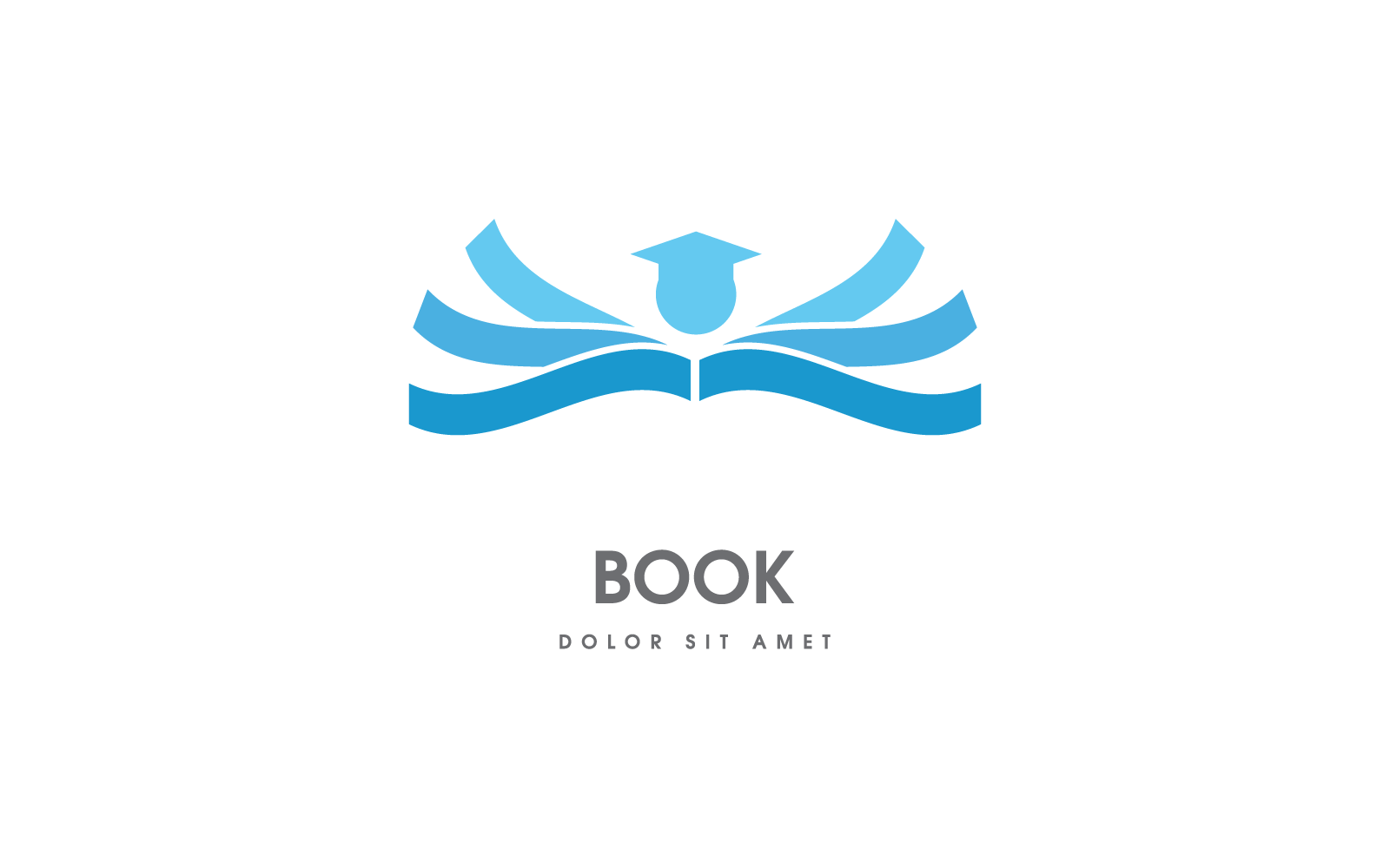 Book education Logo template design illustration