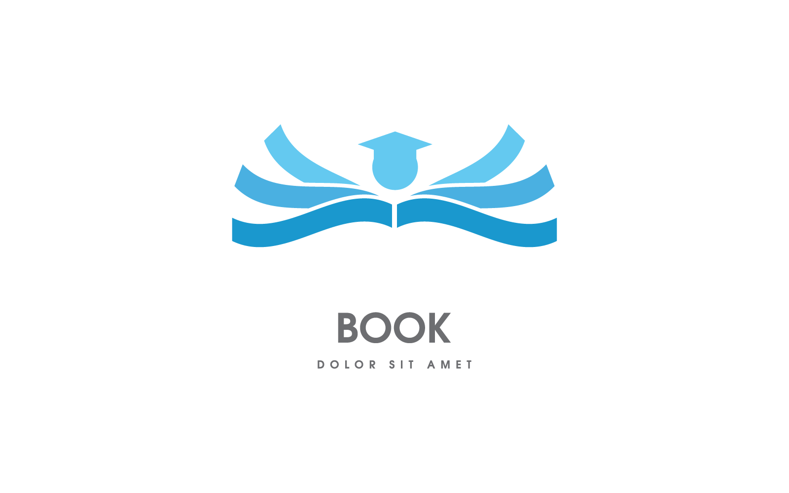 Buch Bildung Logo Vorlage Design Illustration