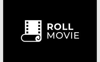 Film Movie Cinema Roll Up Logo