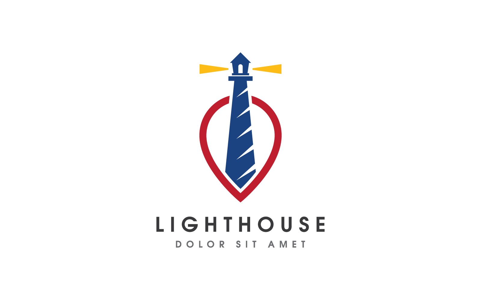 Light House Logo illustration icon Vector Design