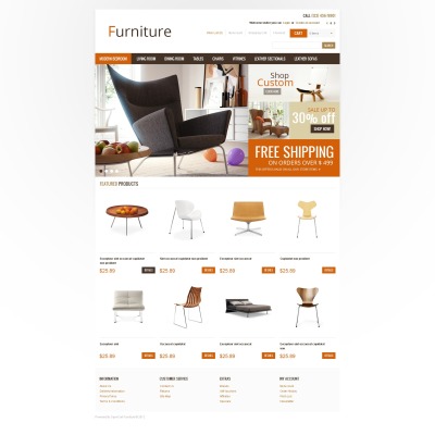 Home & Office Furniture OpenCart Template