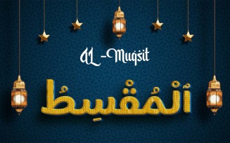 Creative AL-MUQSIT Brand Logo Design