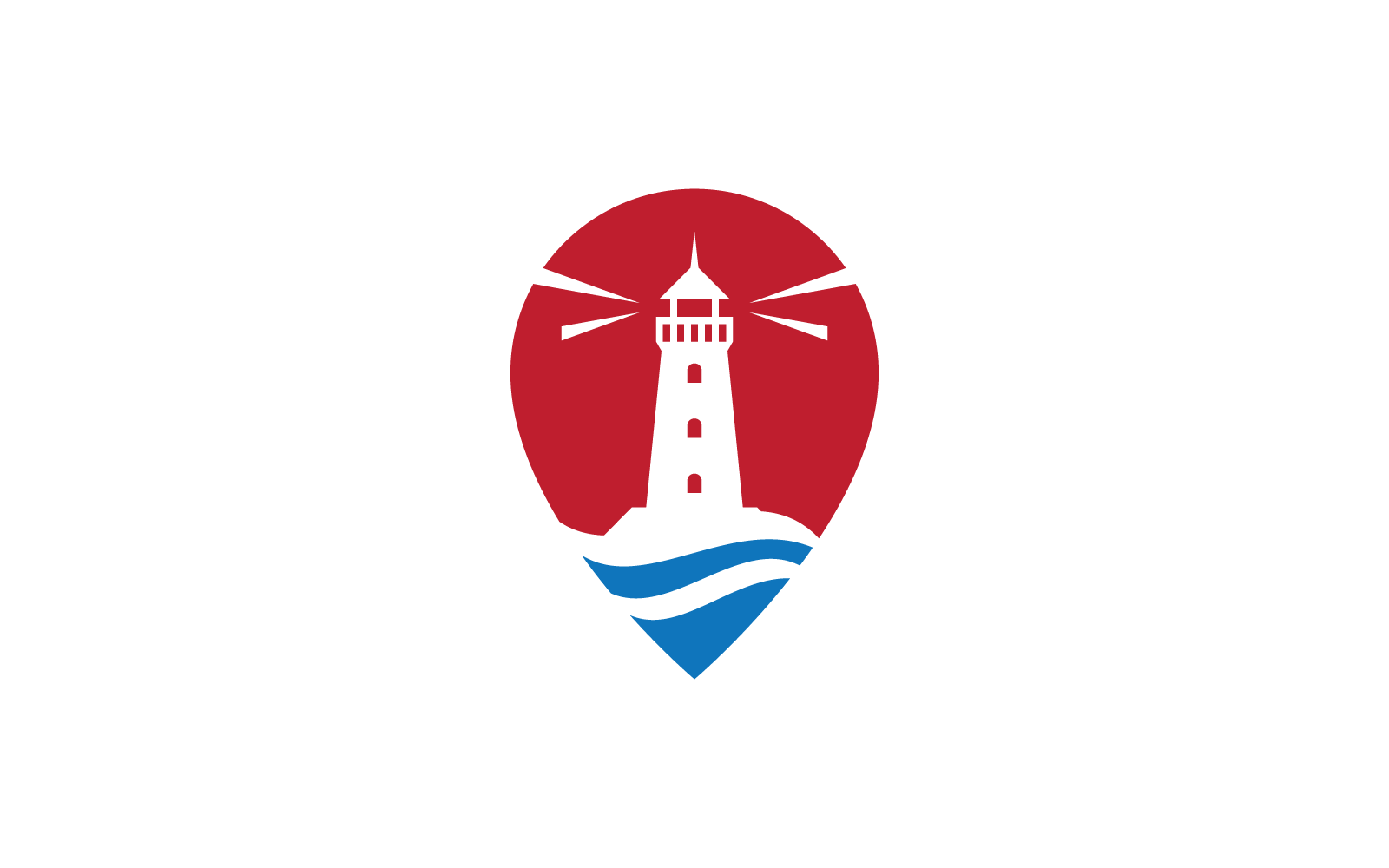 Light House ilustrace vektorové logo šablona