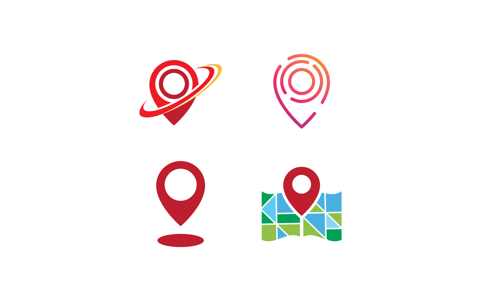 Pin location , Location point Logo illustration vector template