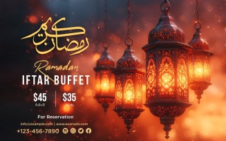 Ramadan Iftar Buffet Banner Design Template 53