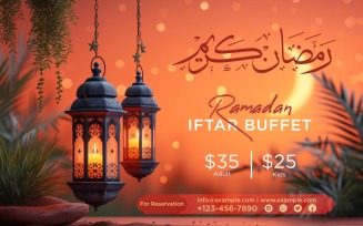 Ramadan Iftar Buffet Banner Design Template 56