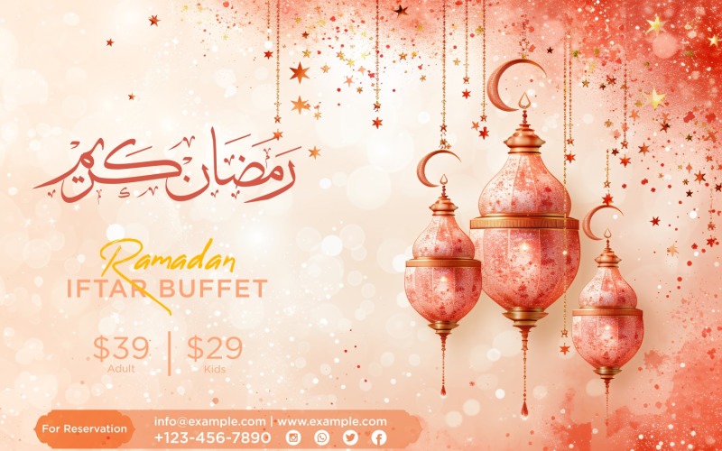 Ramadan Iftar Buffet Banner Design Template 64 Social Media