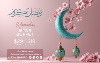 Ramadan Iftar Buffet Banner Design Template 65