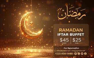 Ramadan Iftar Buffet Banner Design Template 67