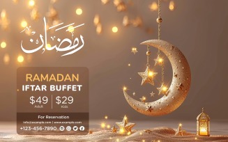 Ramadan Iftar Buffet Banner Design Template 72