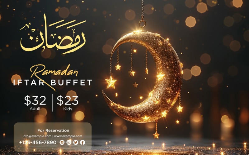 Ramadan Iftar Buffet Banner Design Template 73 Social Media