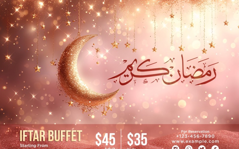 Ramadan Iftar Buffet Banner Design Template 77 Social Media