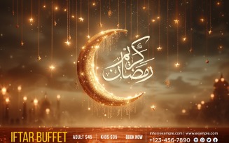Ramadan Iftar Buffet Banner Design Template 83